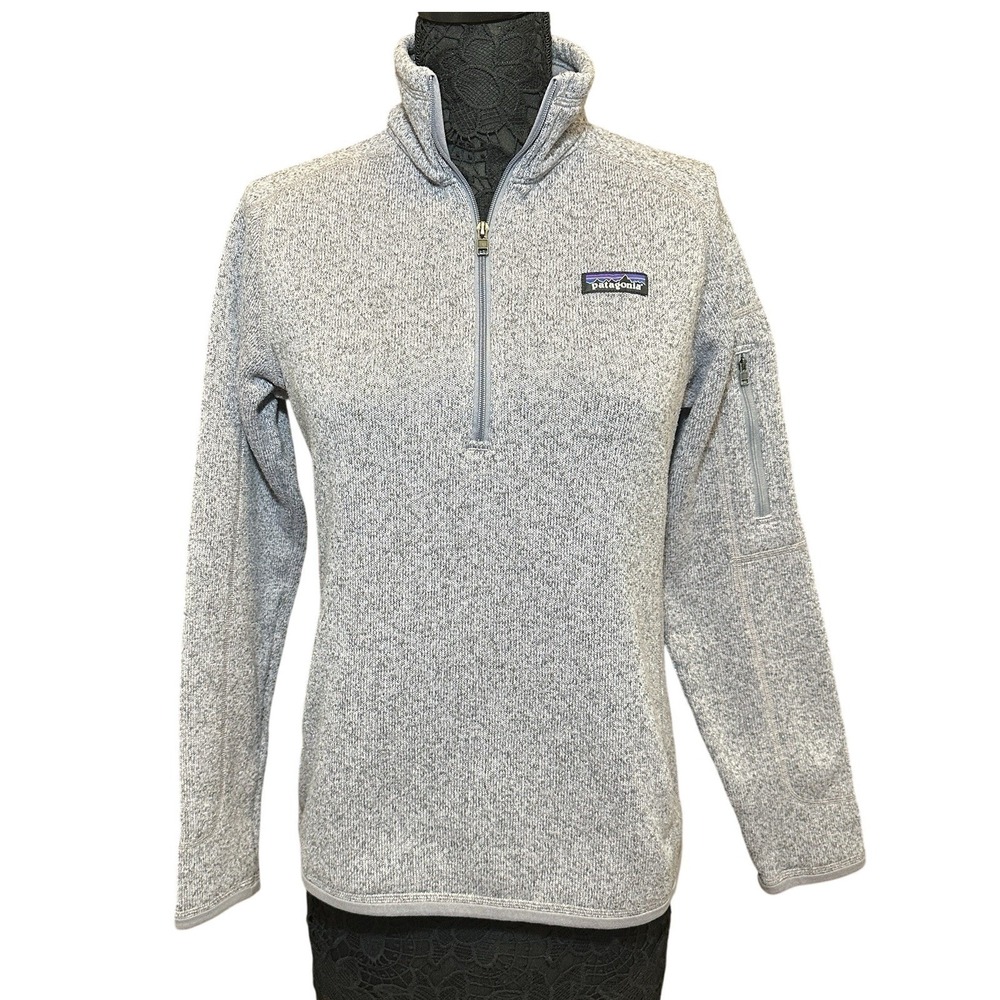 Patagonia Better Sweater 1/4 Zip Pullover Gray Fleece Jacket‎